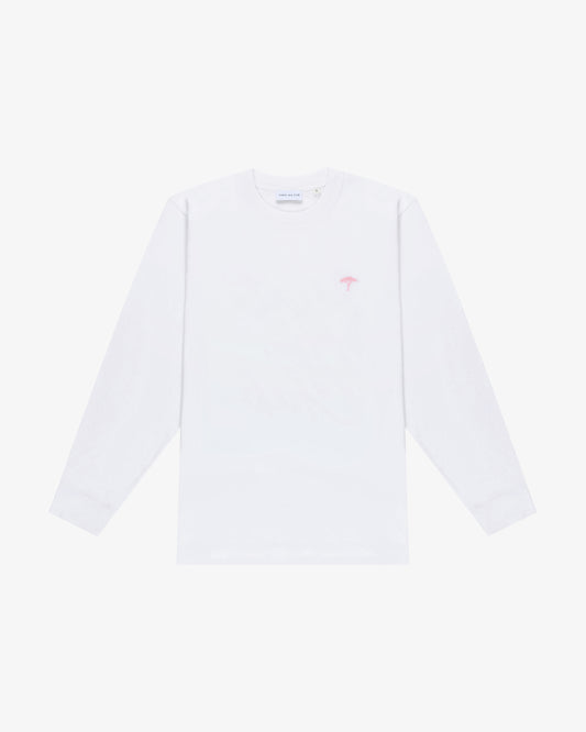 t shirt maniche lunghe "Rainbow" - bianco/rosa