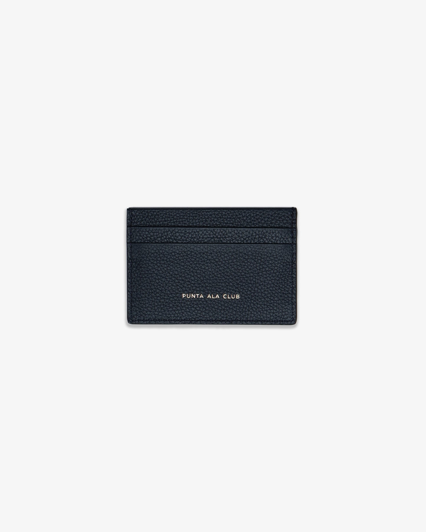 Logo Leather card holder - Navy