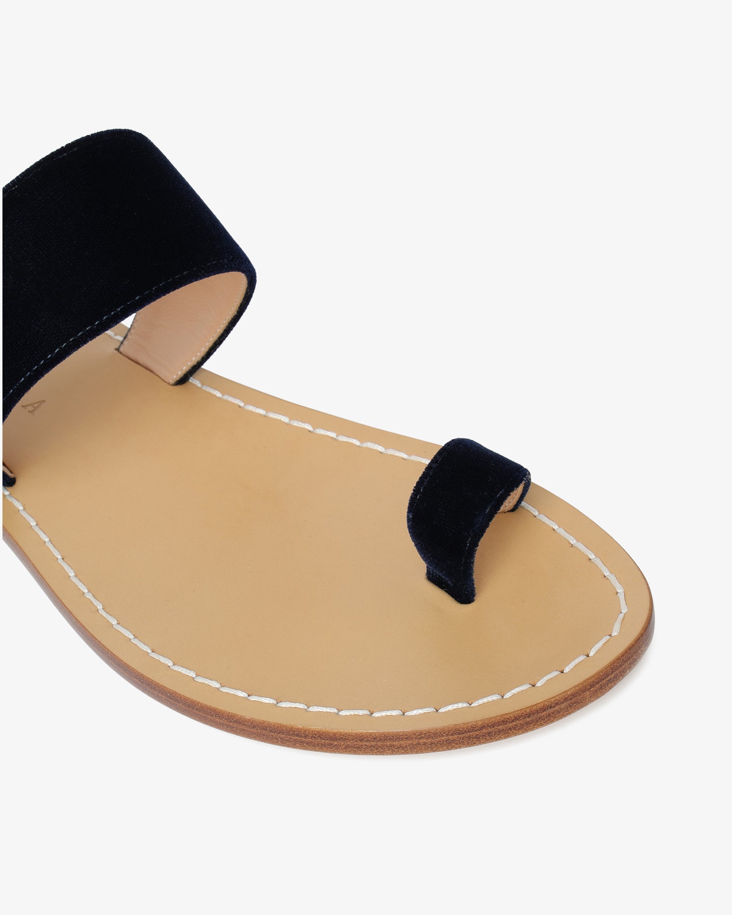 Velvet Capri Sandal - Navy