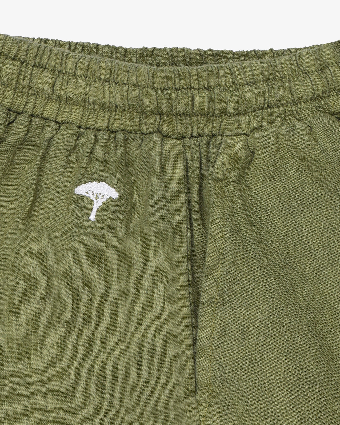 Short lino pinetto - Verde Oliva