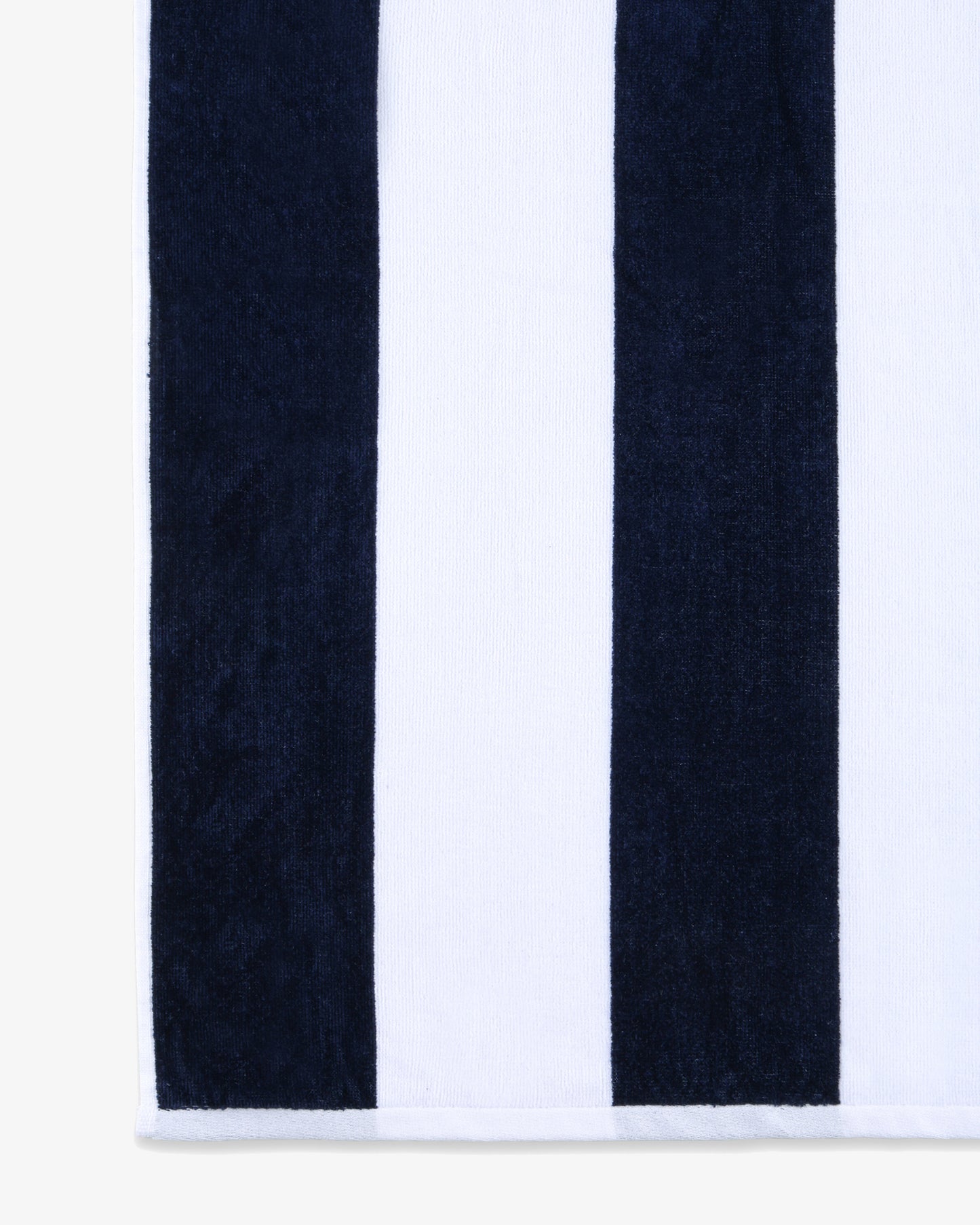 Telo mare a righe - Blu Navy/Bianco