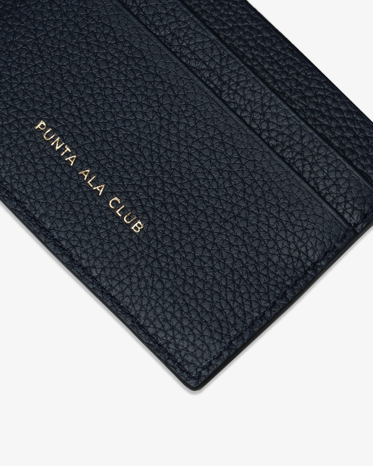 Logo Leather card holder - Navy
