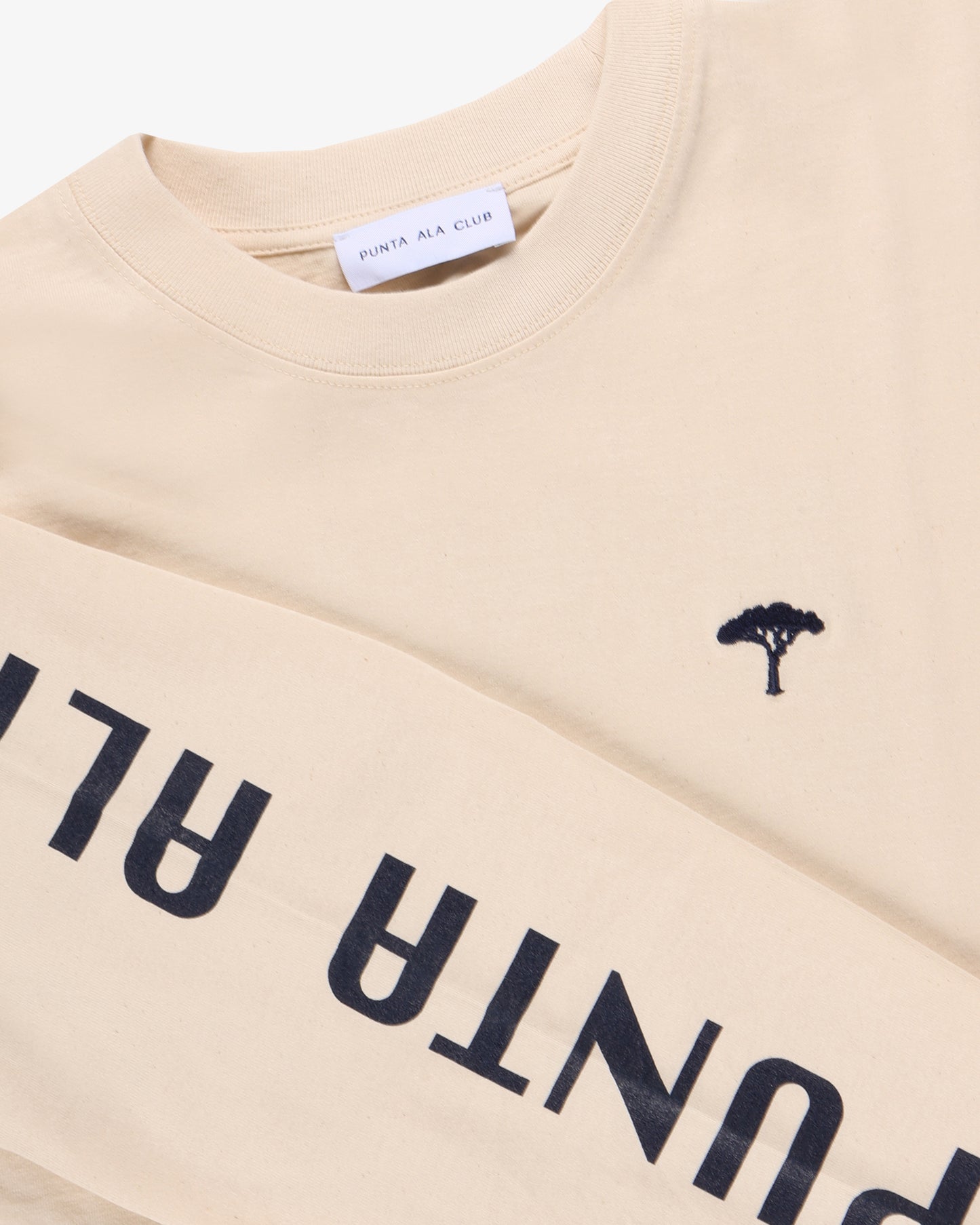 T-Shirt Maniche Lunghe "Isola dello Sparviero" Panna