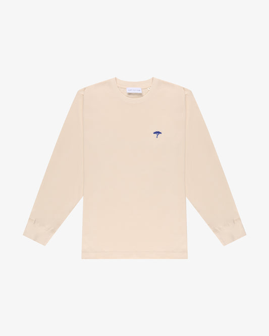 t shirt maniche lunghe "Rainbow" - panna/blu