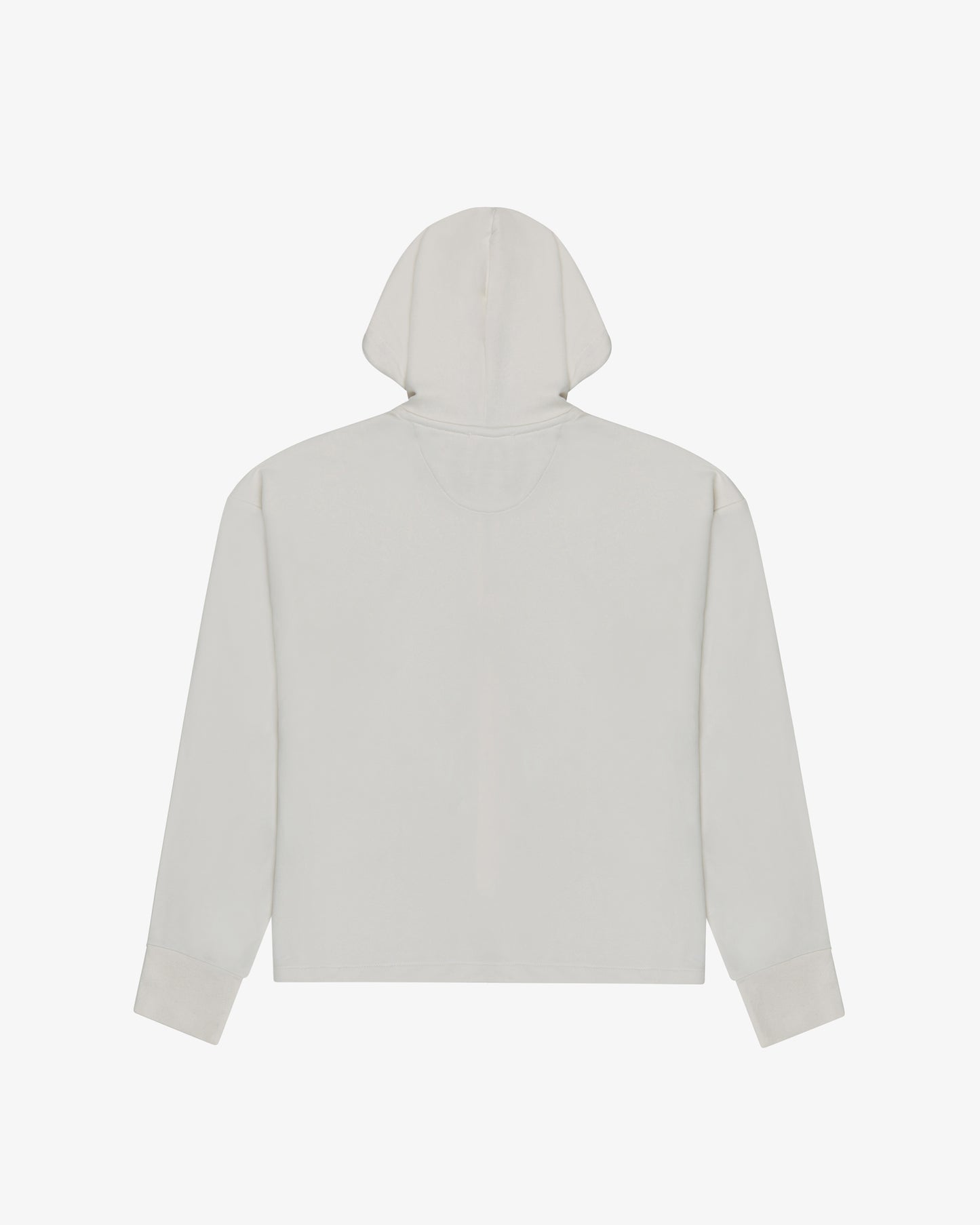Cropped Zip Up Hoodie - Milk