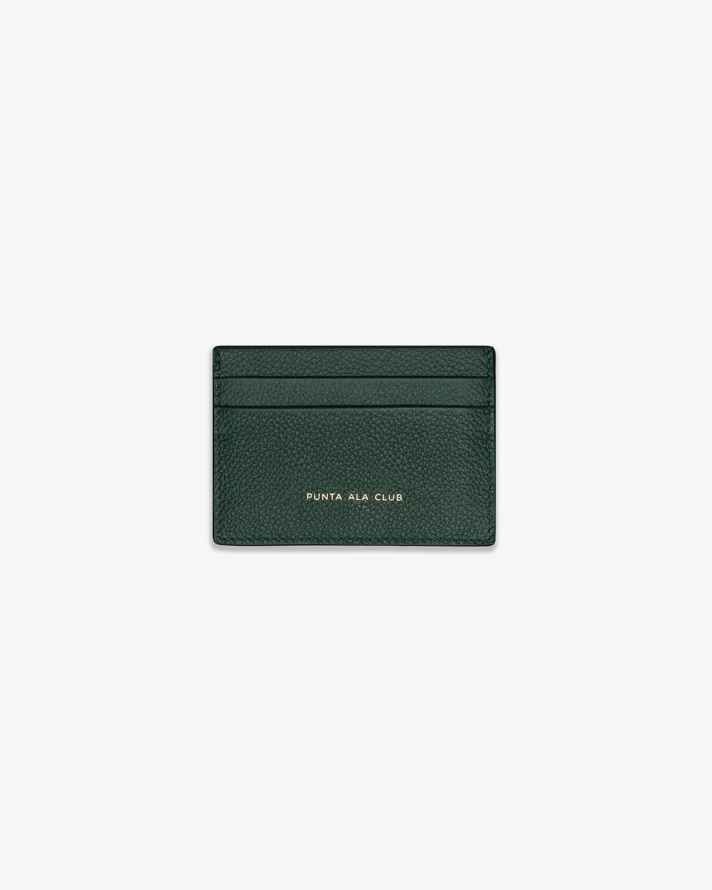 Logo Leather card holder - Green