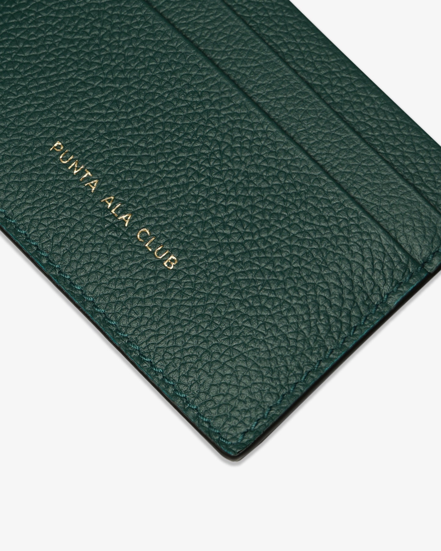 Logo Leather card holder - Green