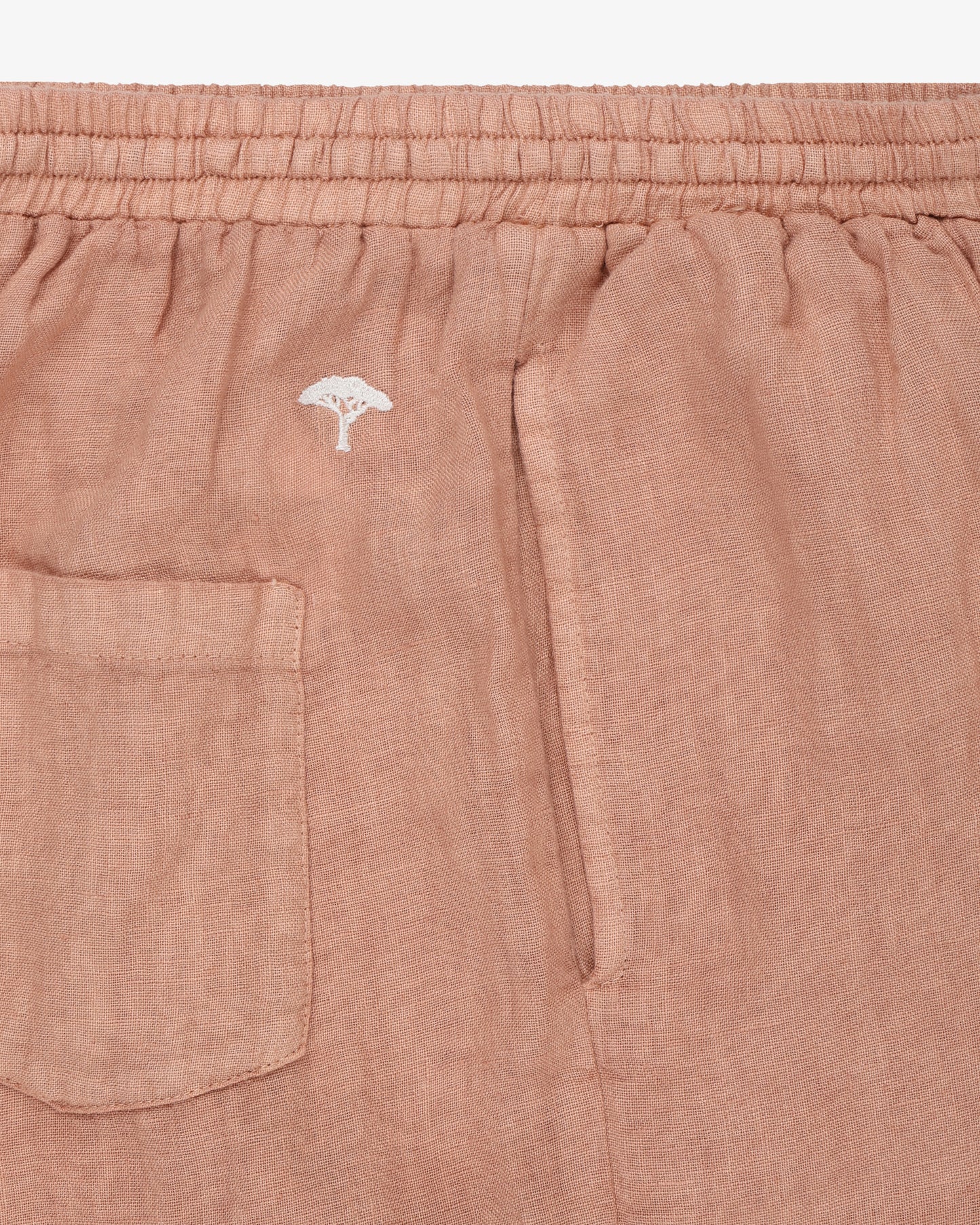 Pantalone lungo lino pinetto - Terracotta