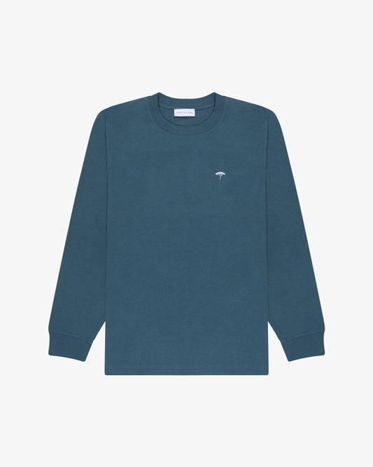 "The Punta Ala Club" Long Sleeve Tee - Petrol Green