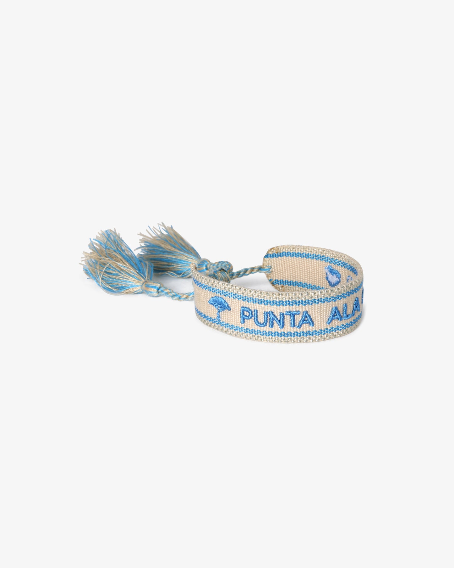 Embroidered Logo Bracelet - Light Blue