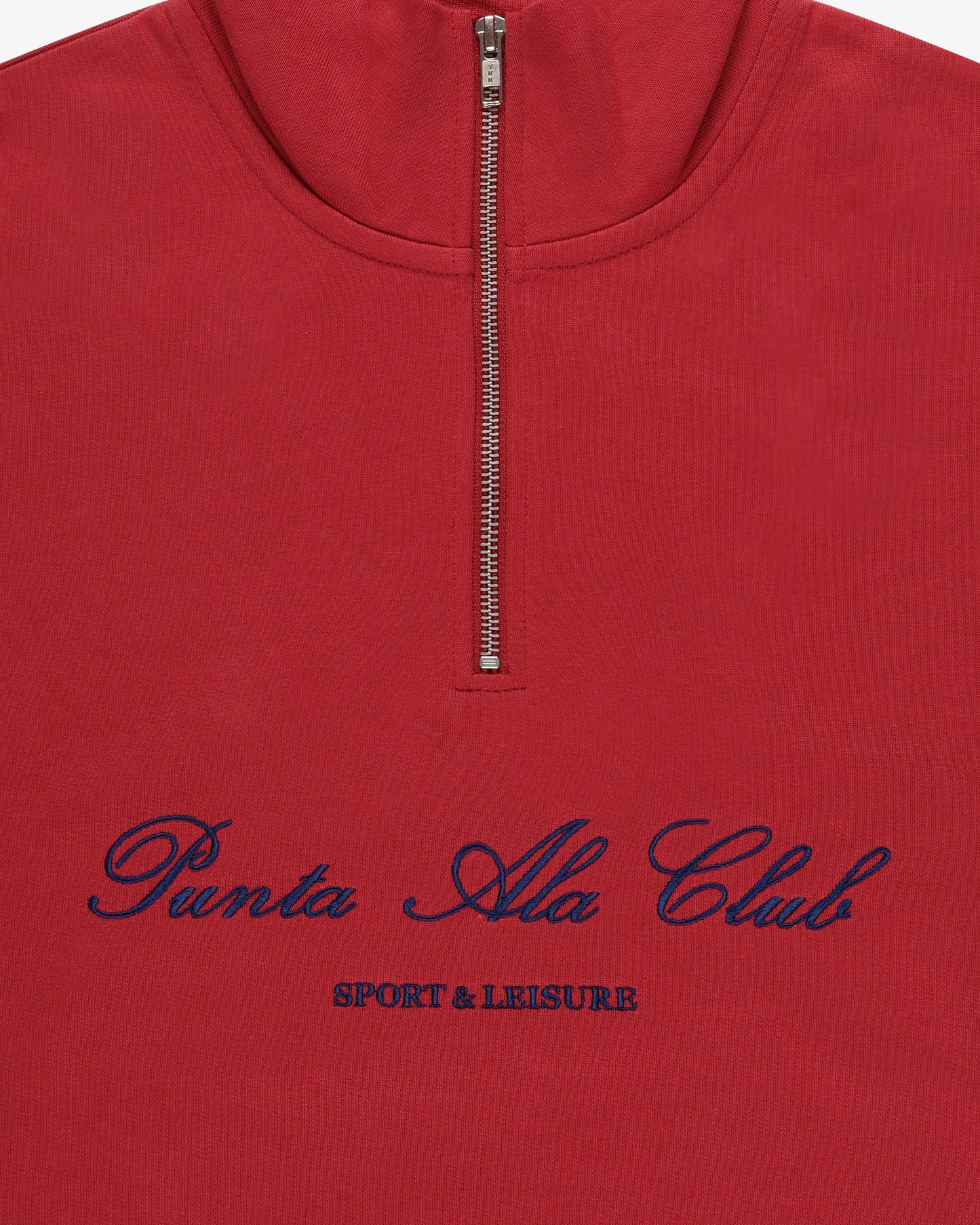 Felpa mezza zip "sport&leisure" - rosso/blu