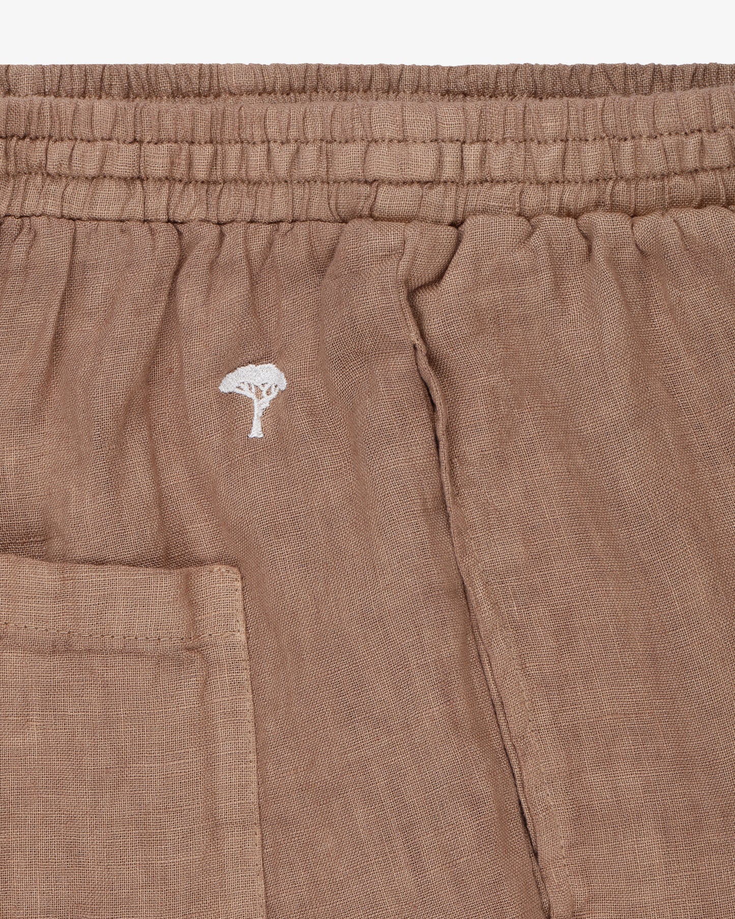 Pantalone lungo lino pinetto - Cammello