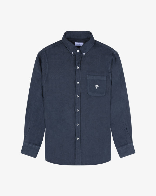 Camicia lino pinetto- Blu Navy