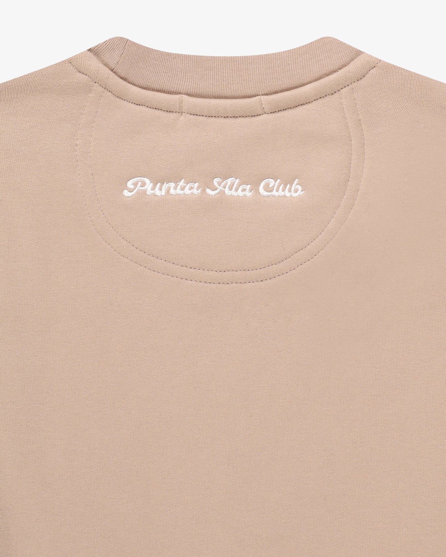 Felpa girocollo pinetto - beige/bianco