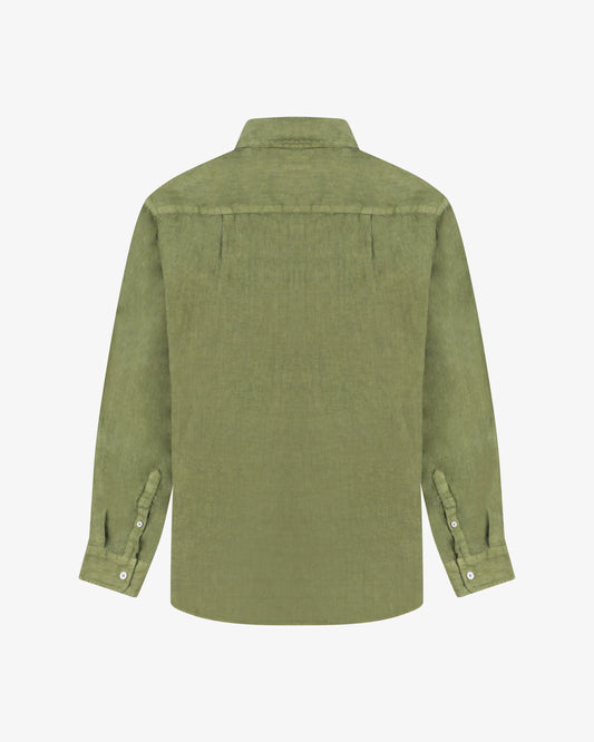 Camicia lino pinetto - Verde Oliva