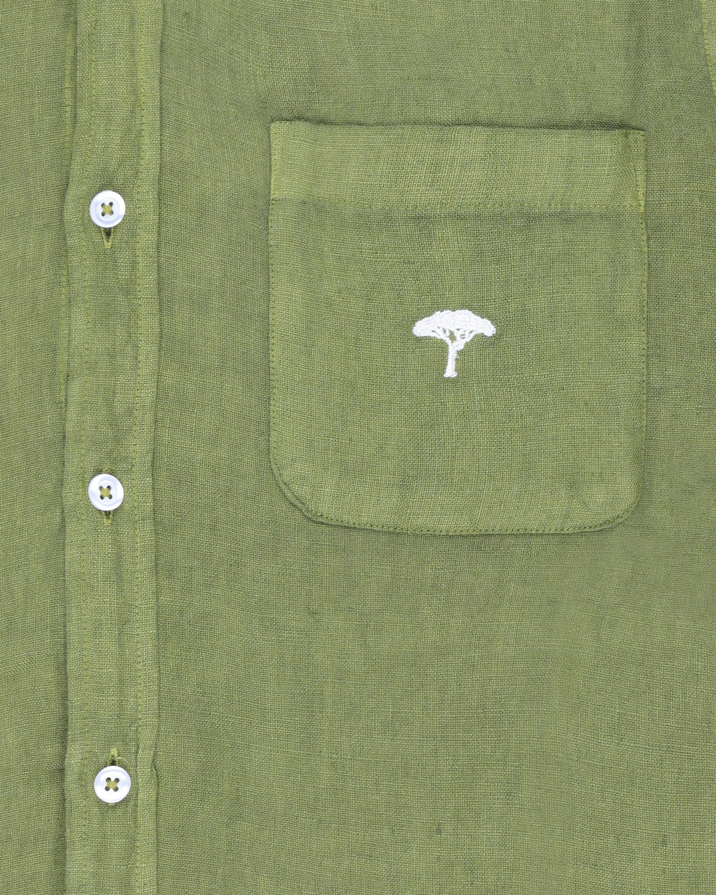 Camicia lino pinetto - Verde Oliva