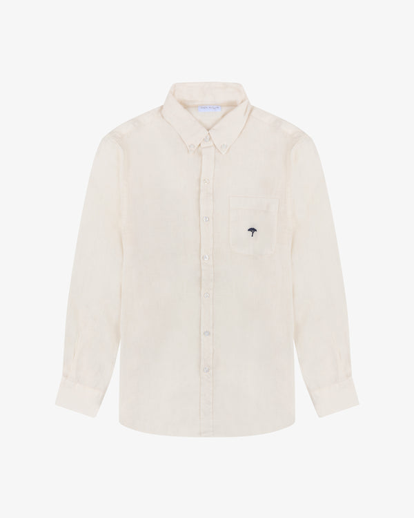 Camicia lino pinetto - Burro