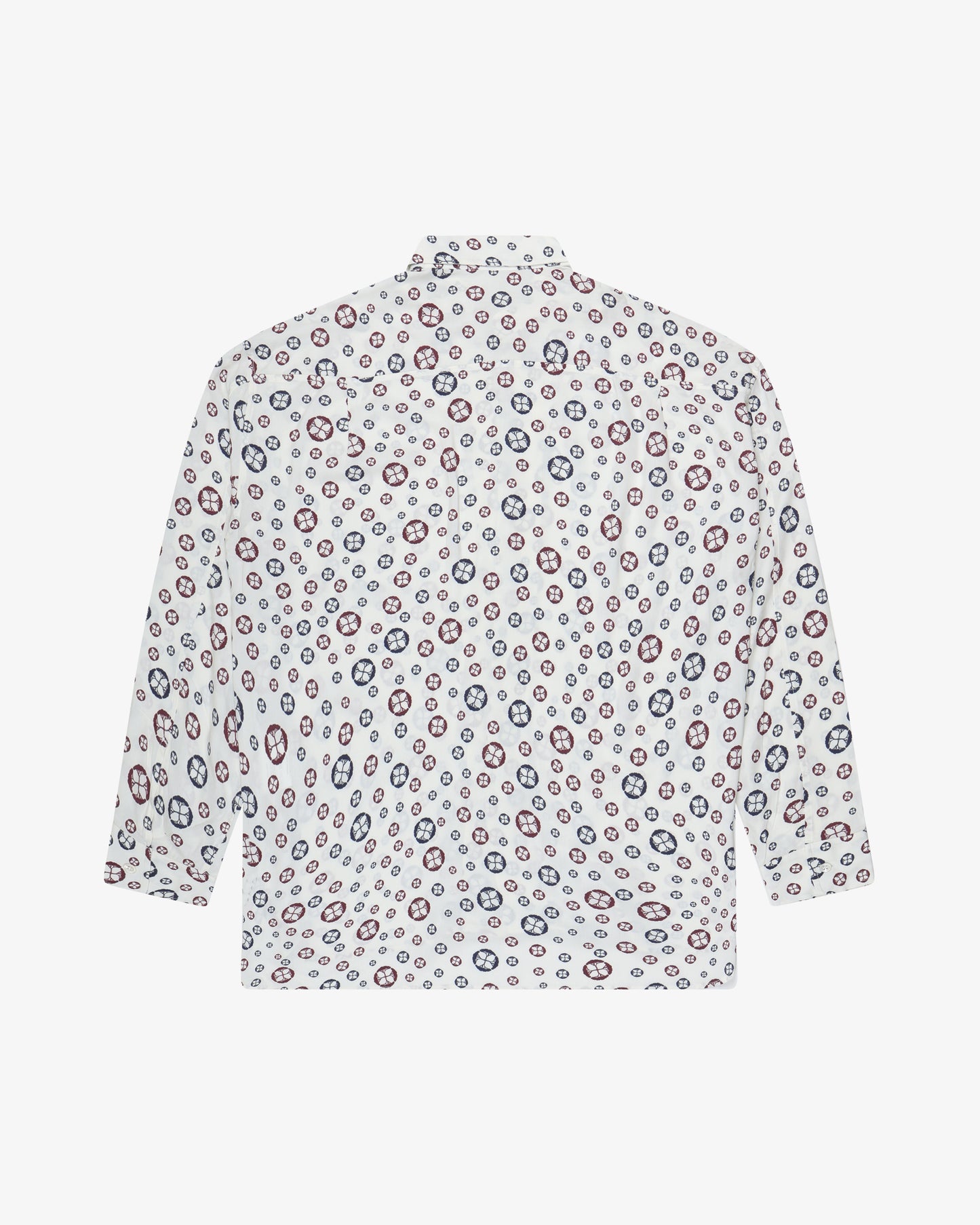 Patterned Leisure Shirt - White