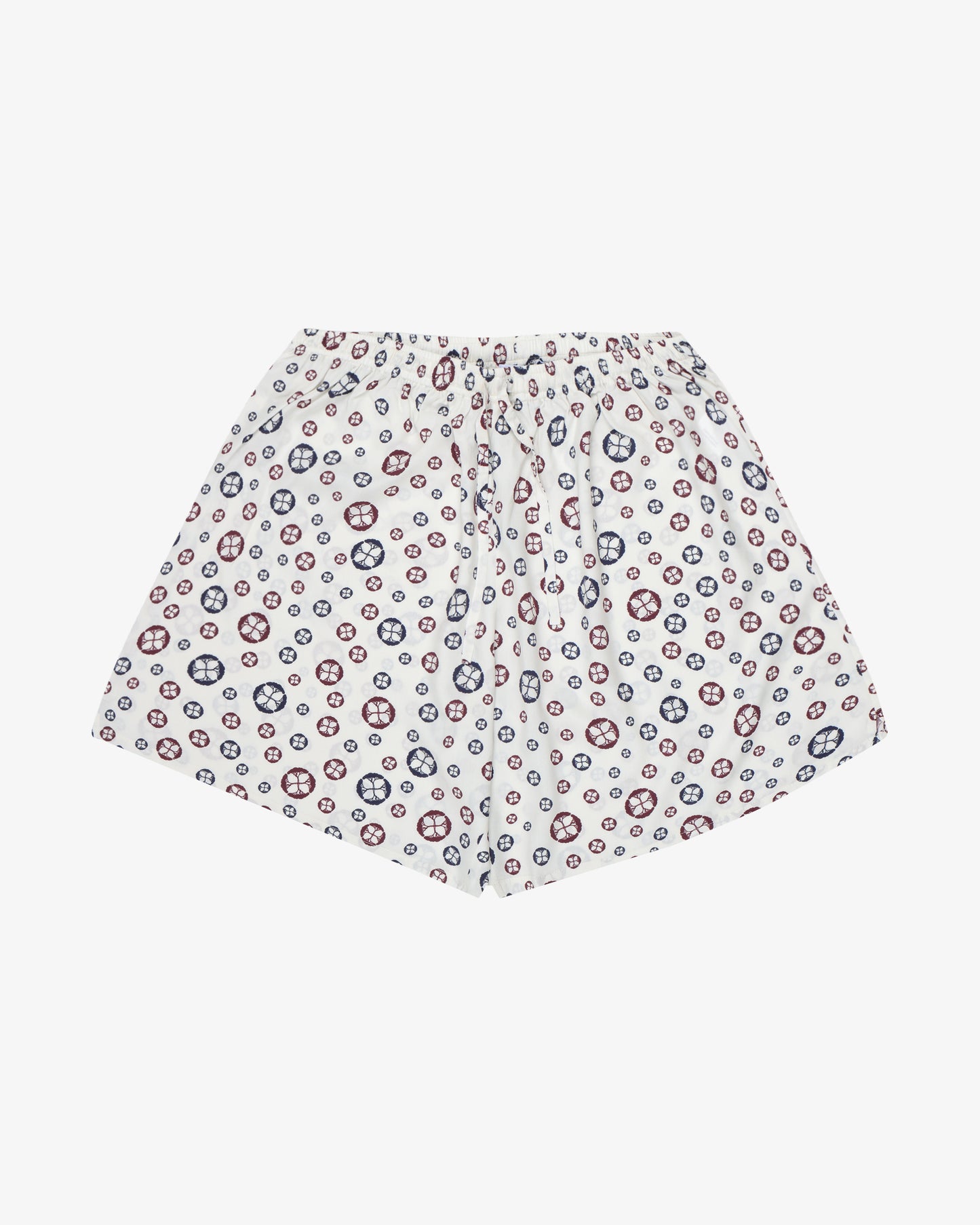 Patterned Leisure Short Pant - White