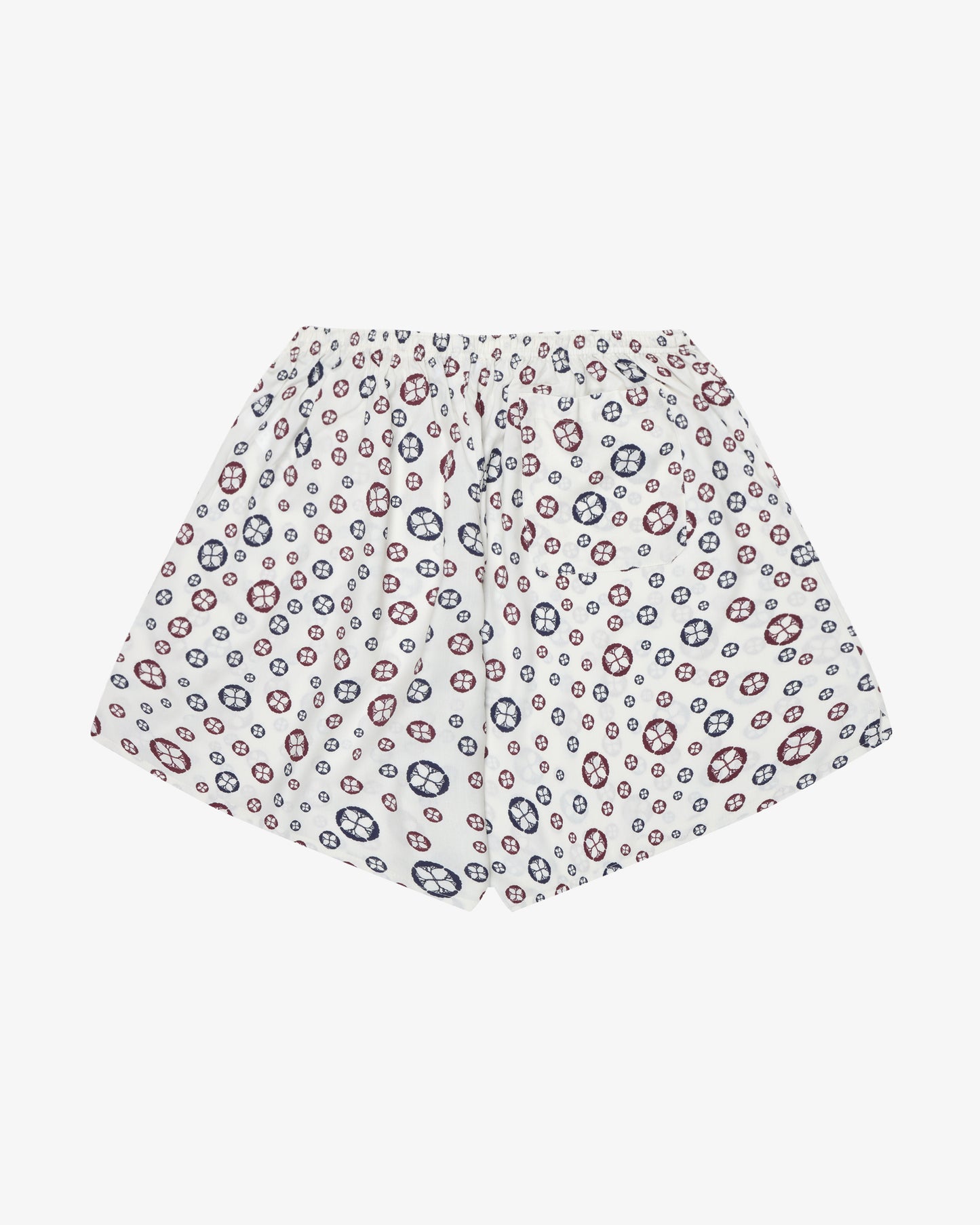 Patterned Leisure Short Pant - White