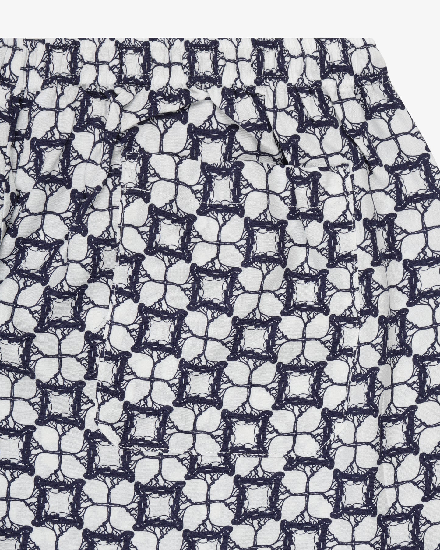 Patterned Leisure Short Pant - Navy