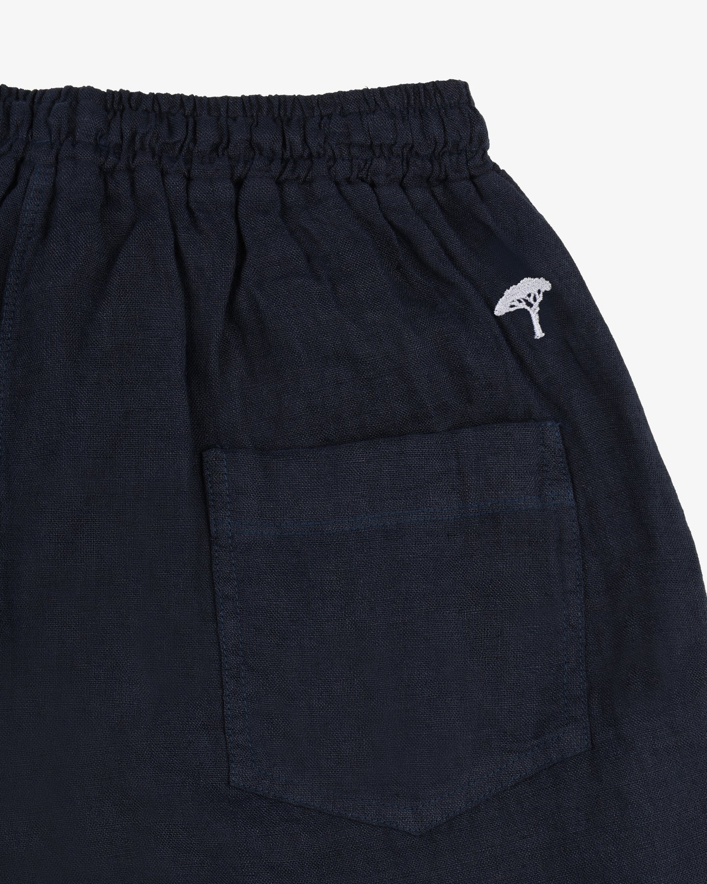 Bermuda lino pinetto - Blu Navy