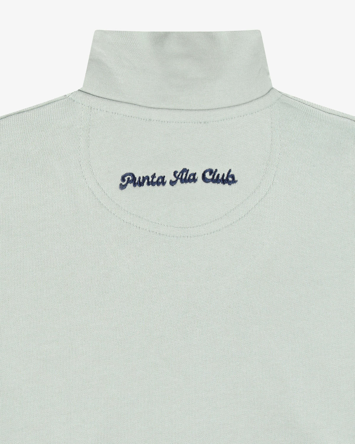 Felpa mezza zip pinetto - Verde Menta