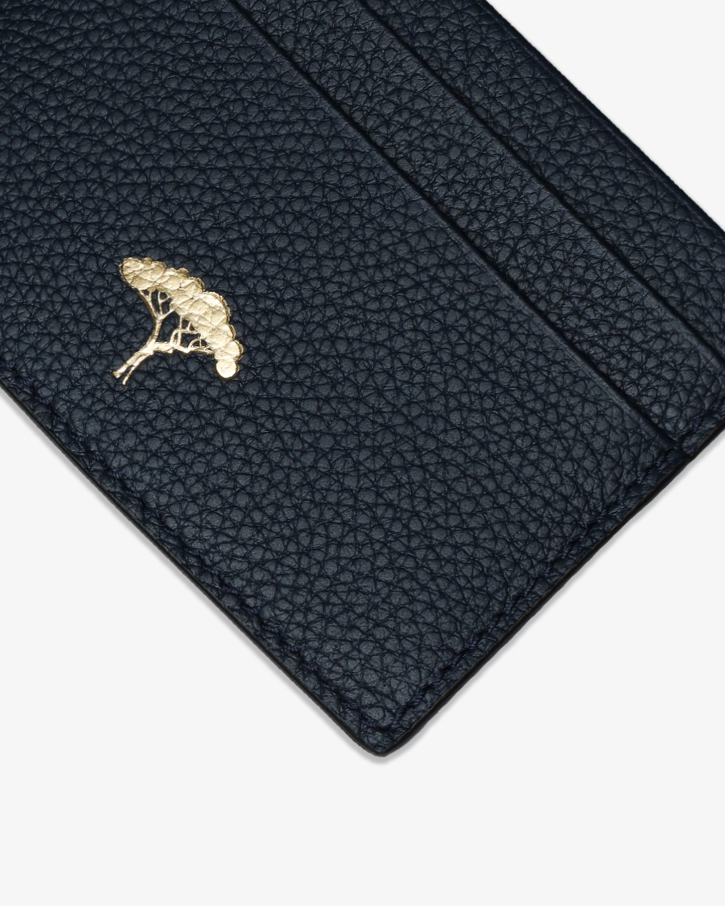 Pino Leather card holder - Navy