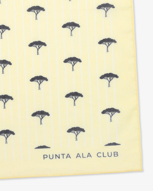 Foulard con pinetti - giallo