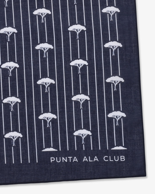 Foulard con pinetti - blu