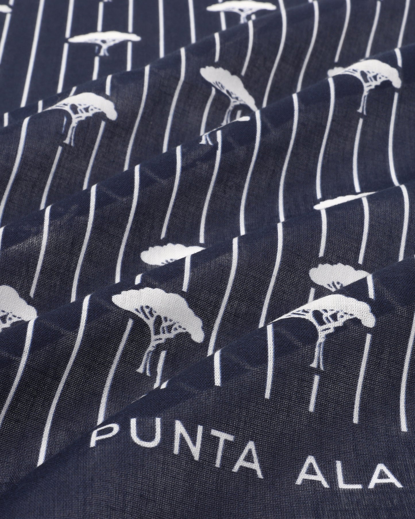 Foulard con pinetti - blu