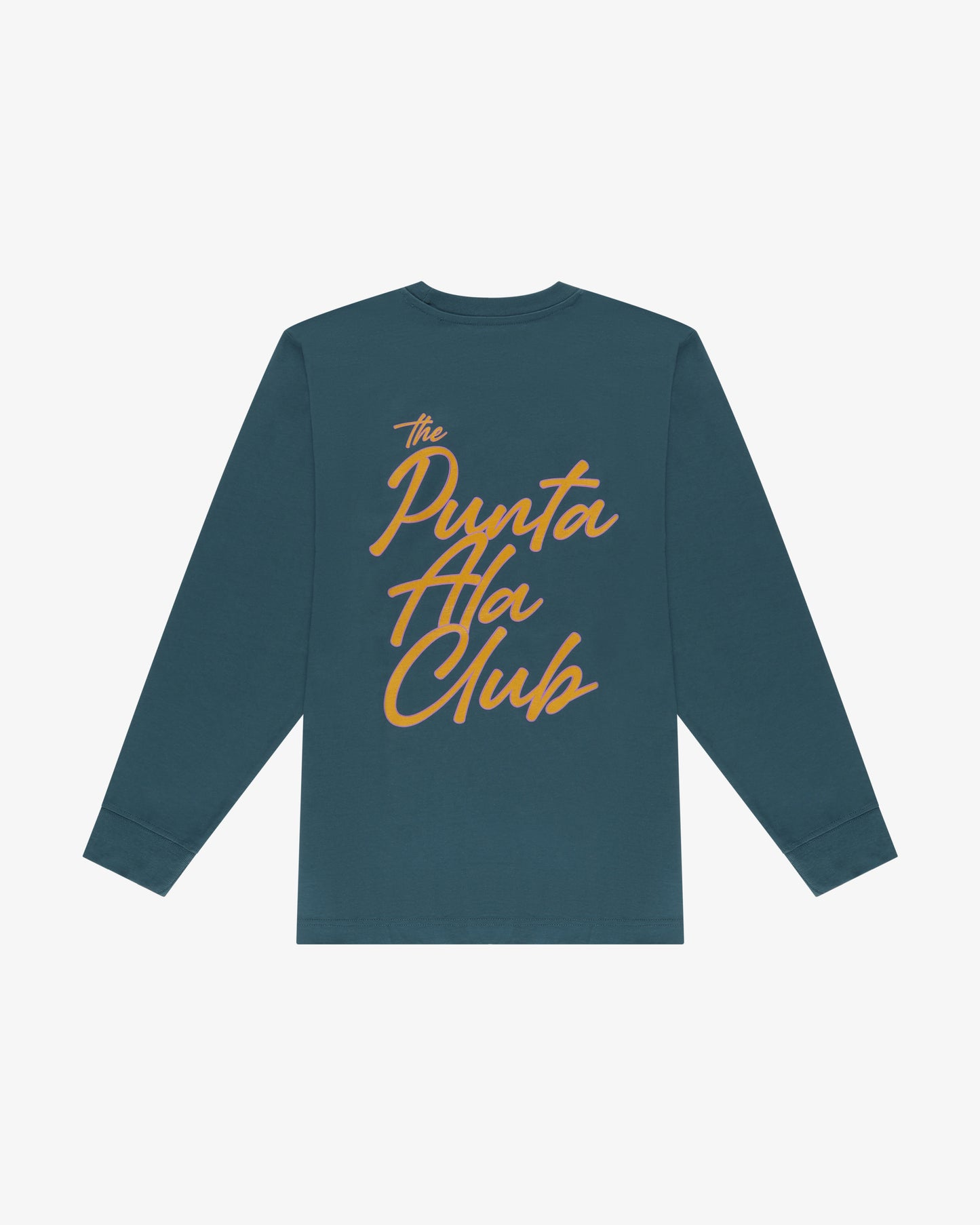 t shirt maniche lunghe "Rainbow" - petrolio/senape