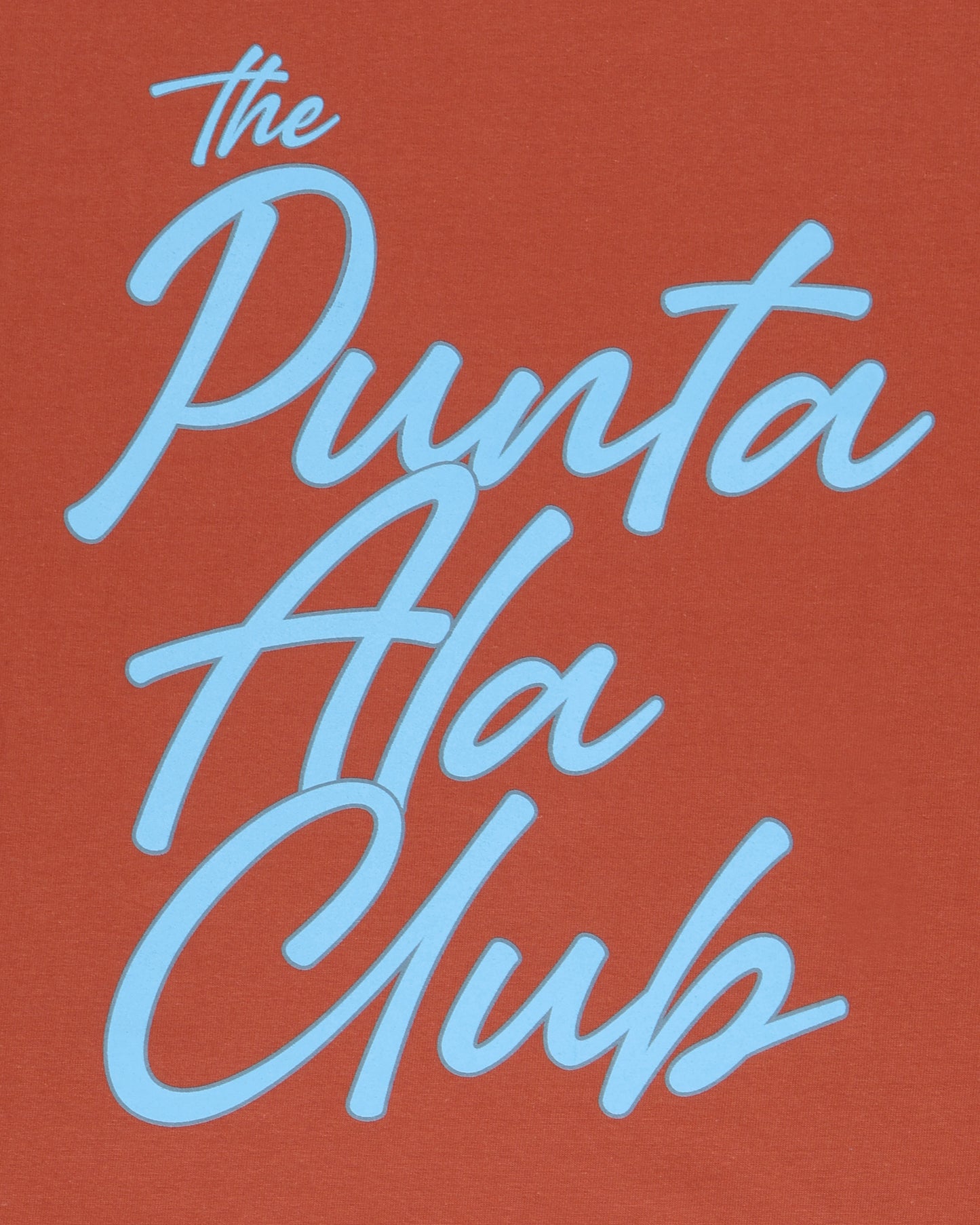 t shirt maniche lunghe "Rainbow" - terracotta/azzurro