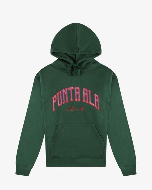 Felpa con cappuccio - Verde/Rosa