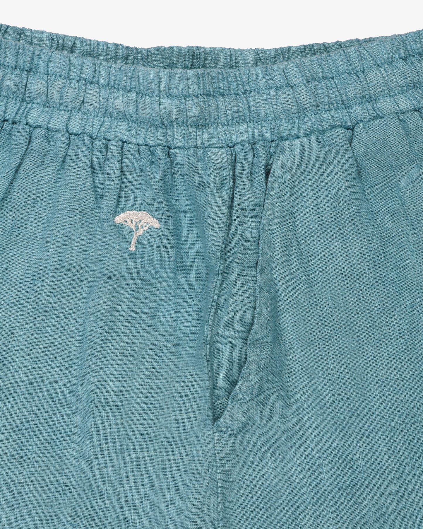 Short lino pinetto - Azzurro Polvere