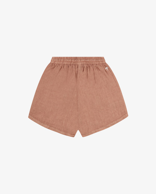 Short lino pinetto - Terracotta