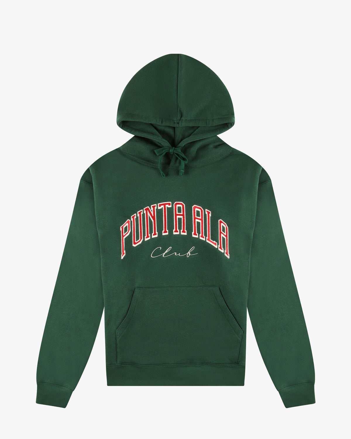 Felpa con cappuccio - Verde/Rosso