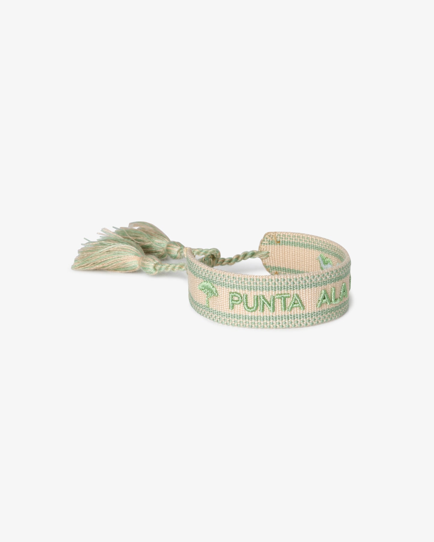 Embroidered Logo Bracelet - Pastel Green