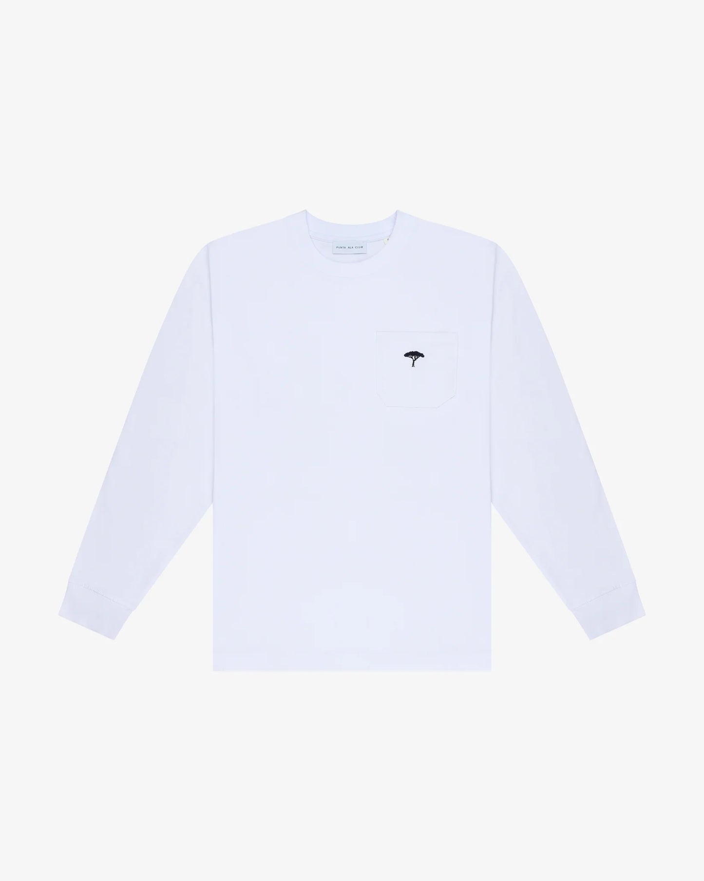 Pocket t-shirt maniche lunghe Bianco