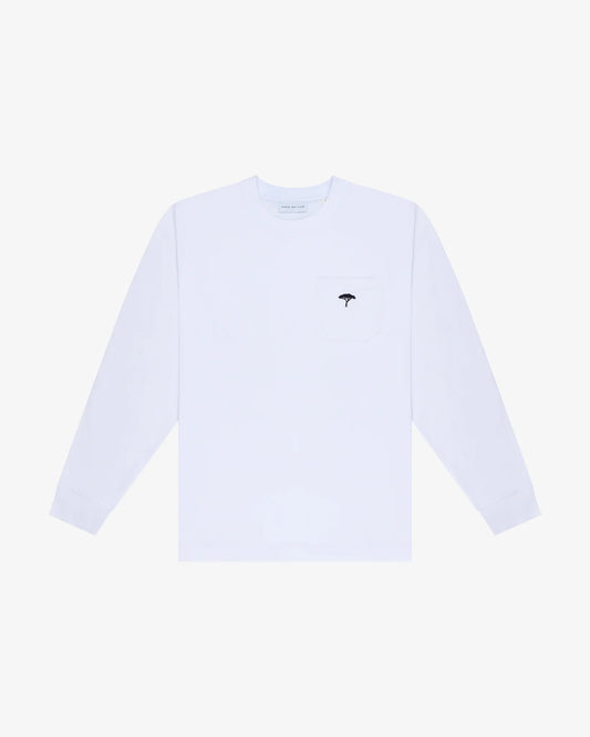 pocket t shirt maniche lunghe Bianco