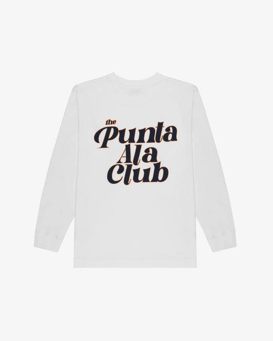 "The Punta Ala Club" Long Sleeve Tee - White