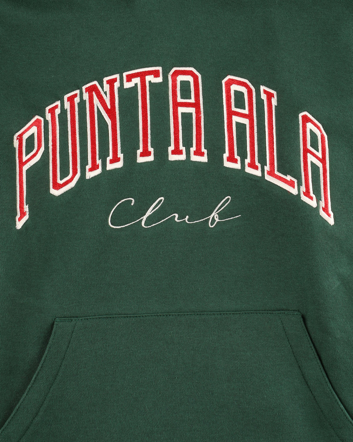 Felpa con cappuccio - Verde/Rosso
