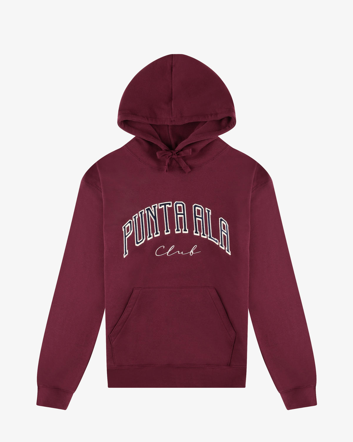 Felpa con cappuccio - Bordeaux/Blu Navy