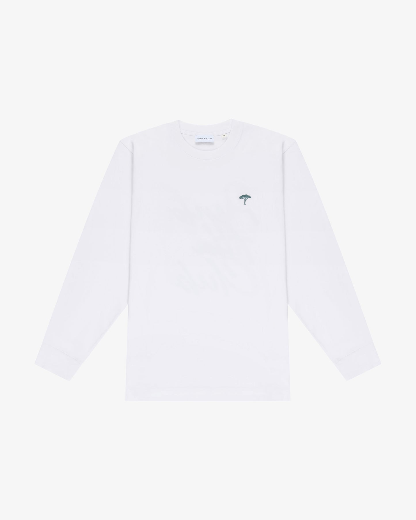 T-shirt maniche lunghe "Rainbow" - bianco/verde acqua
