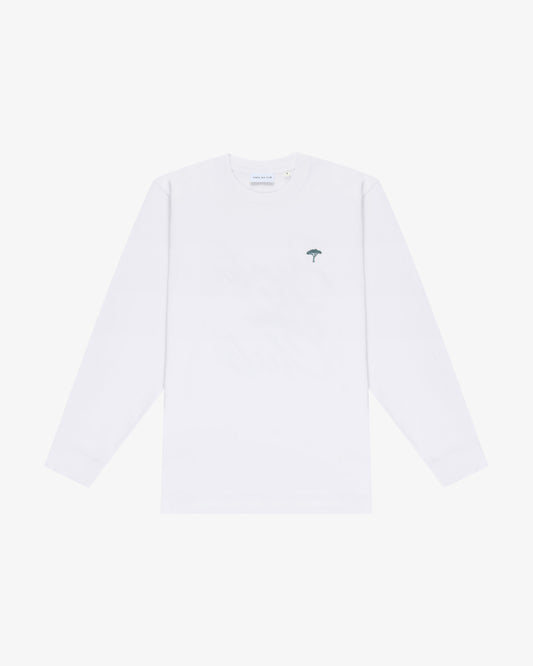 t shirt maniche lunghe "Rainbow" - bianco/verde acqua