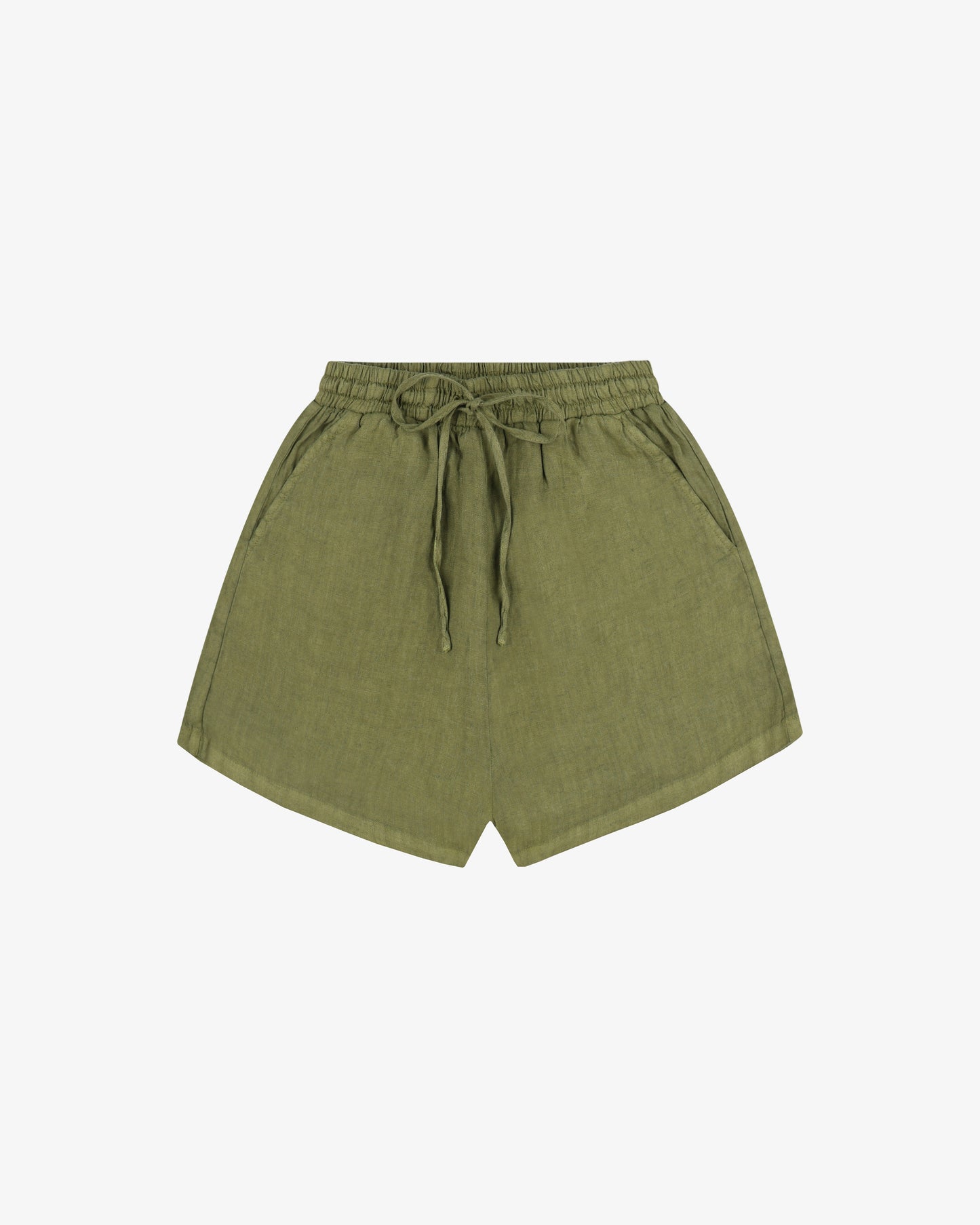 Short lino pinetto - Verde Oliva