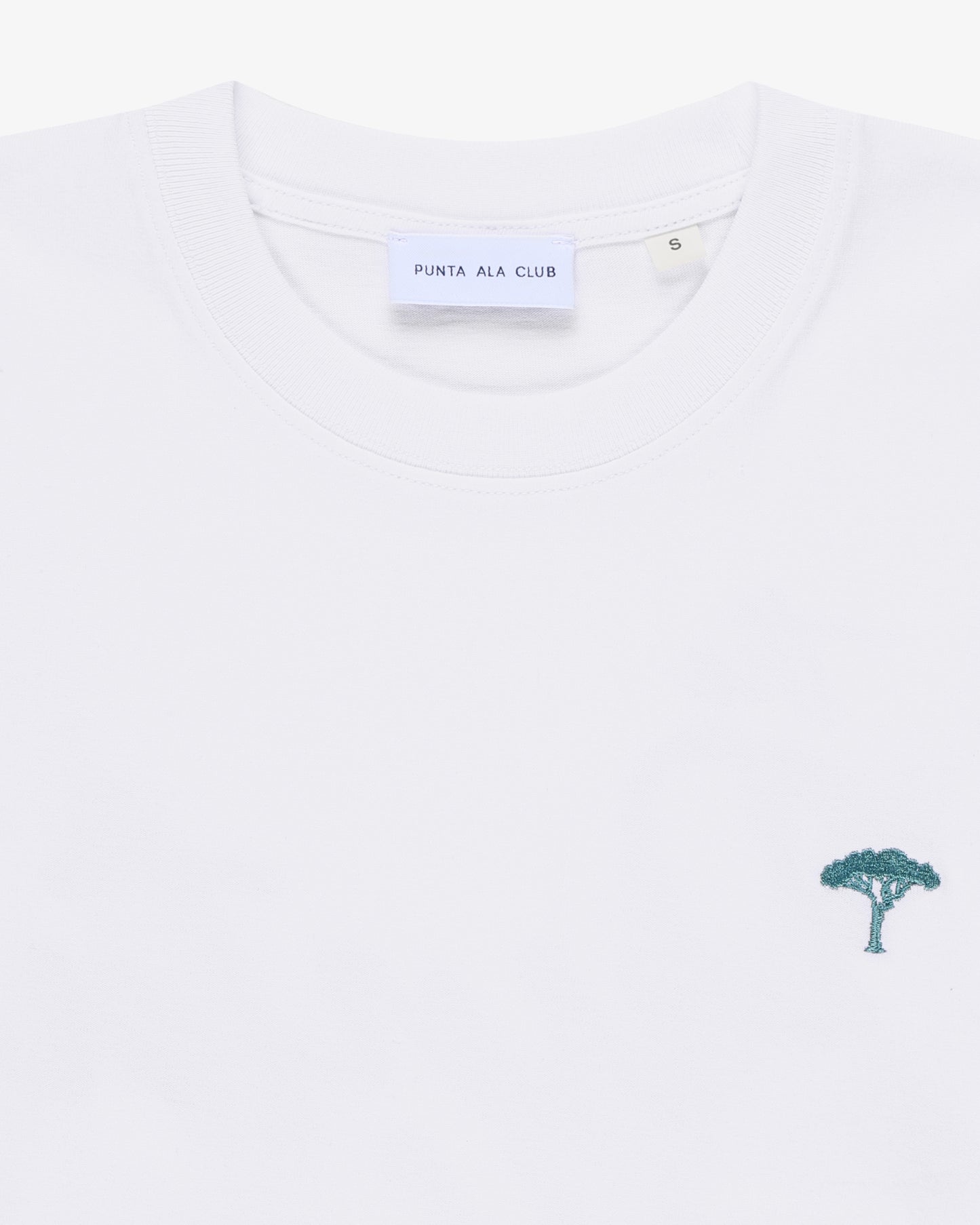 T-shirt maniche lunghe "Rainbow" - bianco/verde acqua