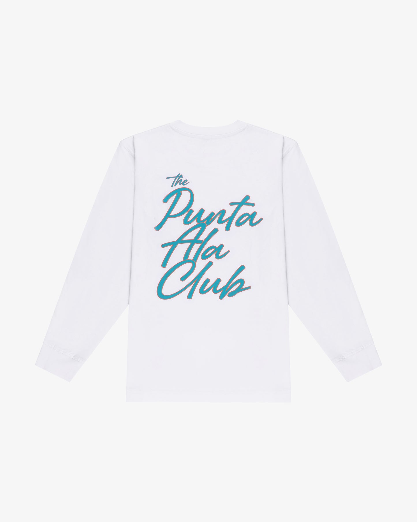 T-shirt maniche lunghe "Rainbow" - bianco/verde acqua