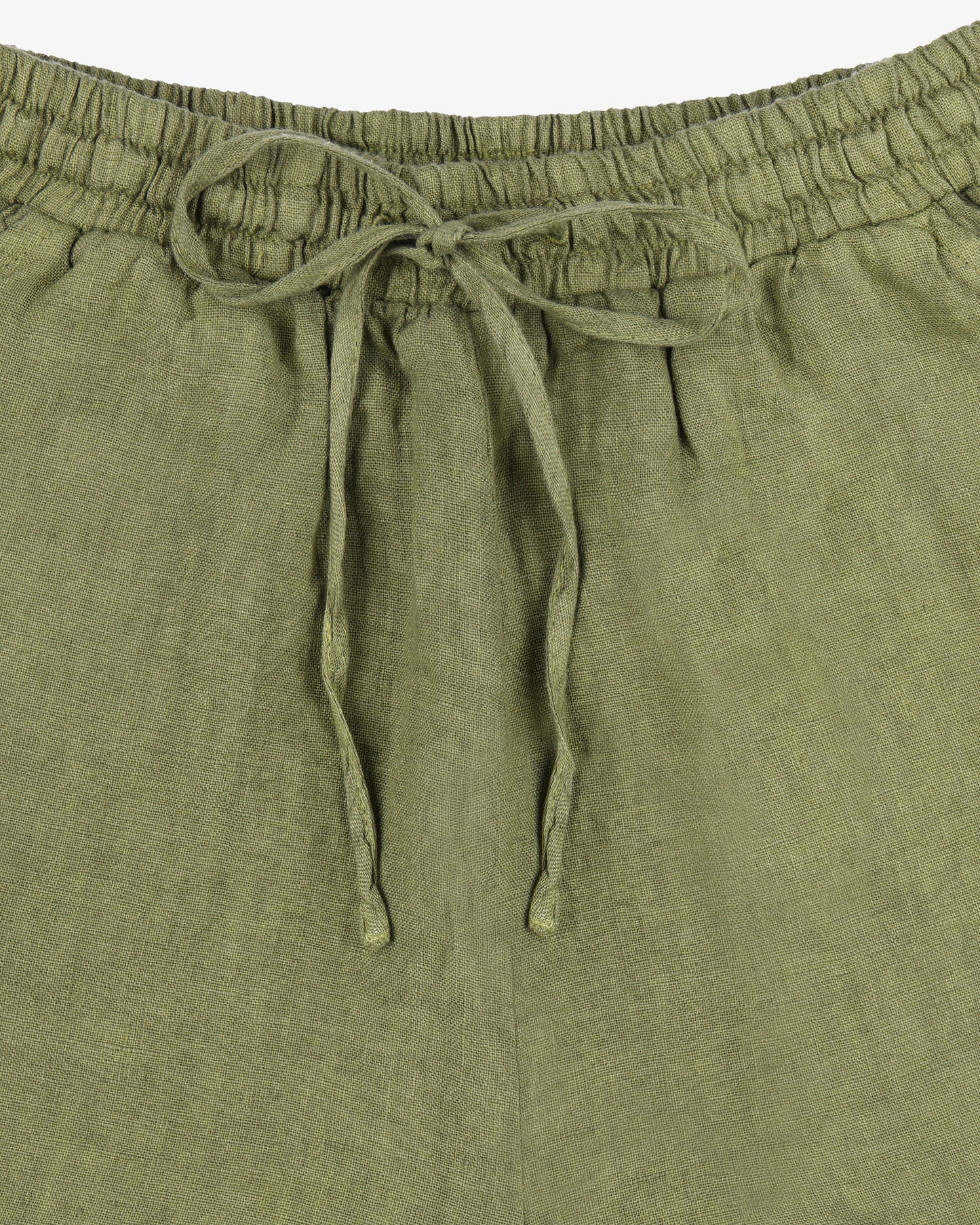 Short lino pinetto - Verde Oliva