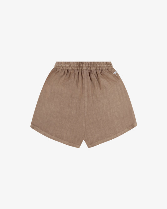 Short lino pinetto - Cammello